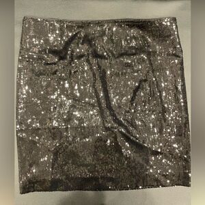 CACHE Sequined Mini Skirt